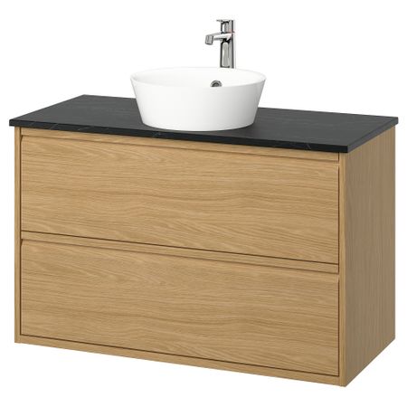 Шкаф с ящиками, раковина, смеситель IKEA KATTEVIK КАТТЕВИК, ÄNGSJÖN 095.215.81