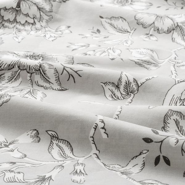 Пододеяльник и 2 наволочки, светло-серый, белый 200x200/50x70 см IKEA PRAKTBRÄCKA ПРАКТБРЭККА 604.496.95 - фото 5