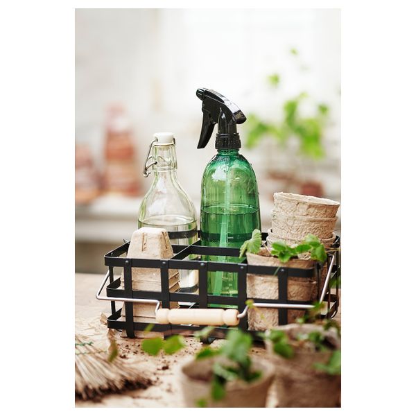 Подставка для бутылок, с ручками IKEA BORSTAD БОРСТАД 804.643.93 - схема-чертеж с размерами