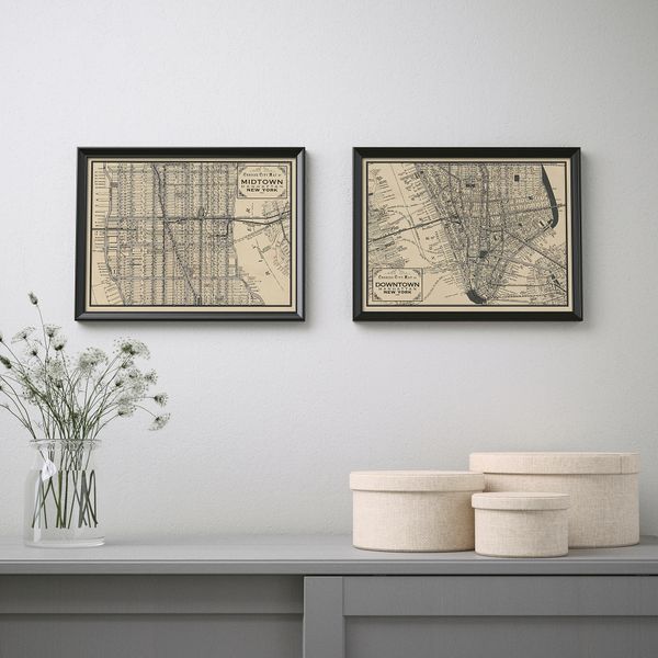Постер, Карты Манхэттена, 40x30 см IKEA DRÖMBILD ДРЁМБИЛЬД 904.361.30 - фото 4