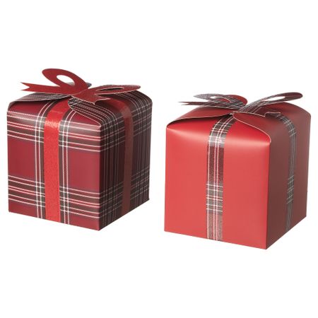 Коробка подарочная, 2 штуки ВИНТЕР 2018, красный