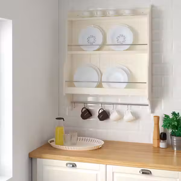TORNVIKEN Полка для тарелок - белый с оттенком 80x100 см - фото 2