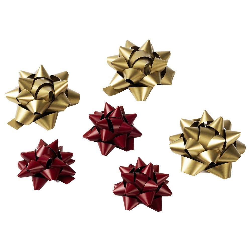 Подарочный бант, красный/золотой IKEA VINTER 2020 ВИНТЕР 2020 304.827.33 - схема-чертеж с размерами