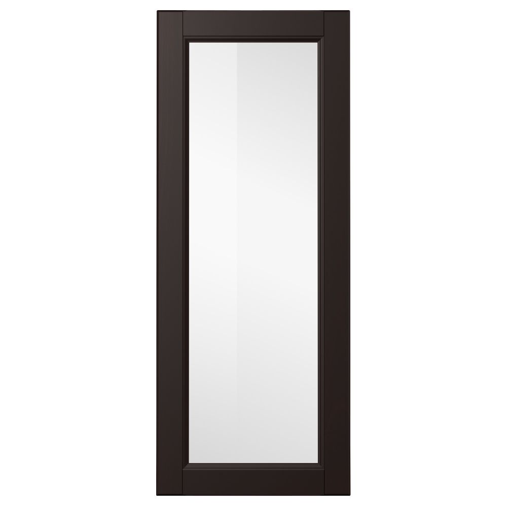 Стеклянная дверь ЛАКСАРБИ, черно-коричневый - схема-чертеж с размерами