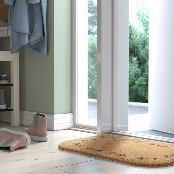 Придверный коврик, 40x60 см, разноцветный IKEA VINTERFINT 505.671.80 - схема-чертеж с размерами