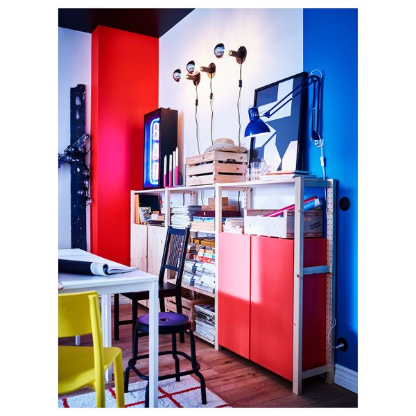 3 секции, полки/шкаф, сосна 259x30x124 см IKEA IVAR ИВАР 592.483.82 - фото 2