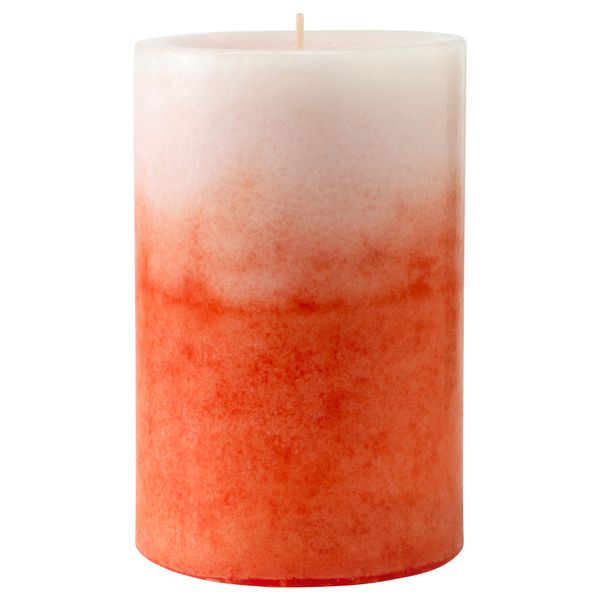 Формовая свеча, ароматическая ЭСТИМЕРА, Тропический фрукт, оранжевый (14 см) - фото 1