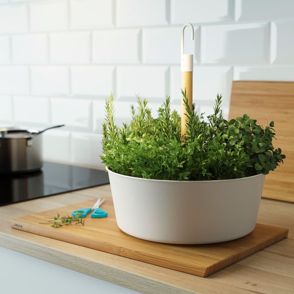 Кашпо подвесное, белый IKEA BITTERGURKA БИТТЕРГУРКА 003.782.57 - фото 4