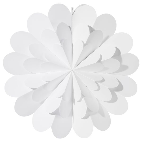 Абажур, 3D цветок, белый, 55 см IKEA STRÅLA СТРОЛА 205.824.79 - схема-чертеж с размерами