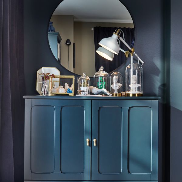 Зеркало, черный 80 см IKEA LINDBYN ЛИНДБЮН 904.586.26 - фото 3