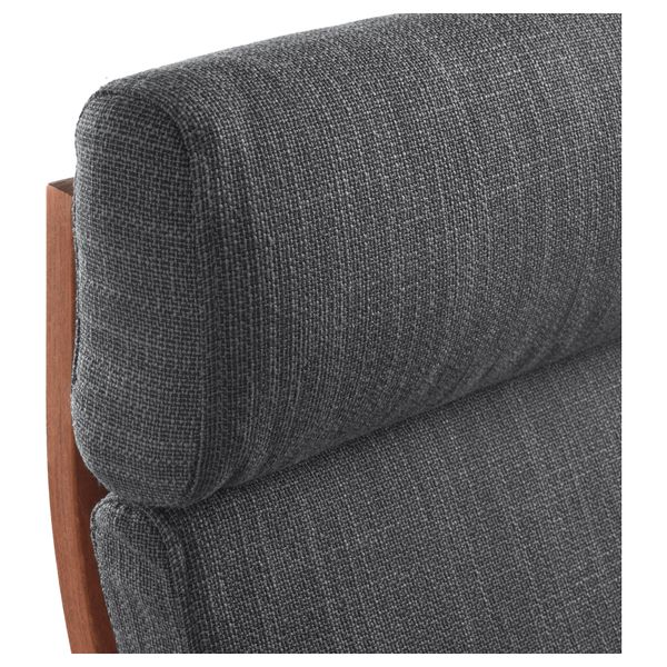 Кресло ПОЭНГ, классический коричневый, Хилларед антрацит - фото 2