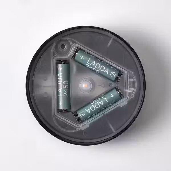 LÄNSPORT ЛЭНСПОРТ Переносной светильник,на батарейках - белый/темно-серый 22 см - фото 5