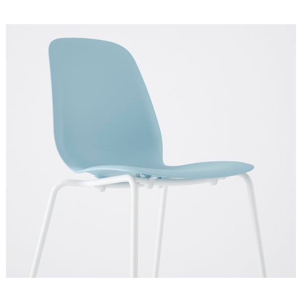 Стул ЛЕЙФ-АРНЕ, голубой, Брур-Инге белый - фото 4