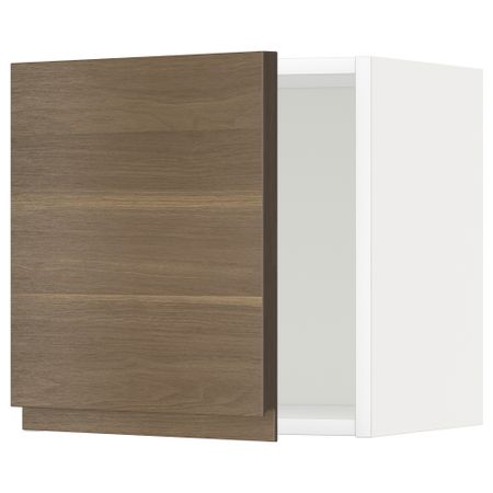 Навесной шкаф, 40x40 см, белый, Voxtorp под грецкий орех IKEA METOD МЕТОД 094.587.30