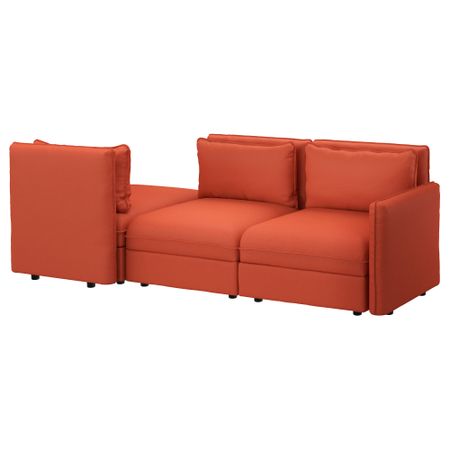 3-местный диван-кровать ВАЛЛЕНТУНА, Оррста оранжевый