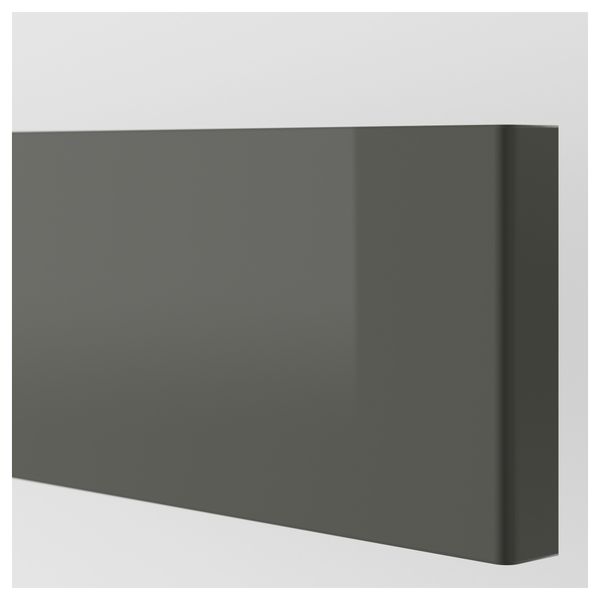 Фронтальная панель ящика РИНГУЛЬТ, глянцевый серый - схема-чертеж с размерами