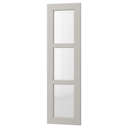 Стеклянная дверь ЛЕРХЮТТАН, светло-серый