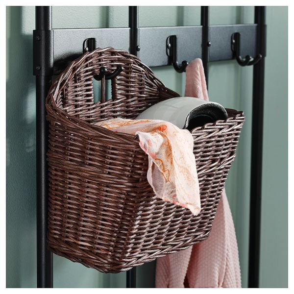 Корзина, темно-коричневый 39x23x35 см IKEA ГАББИГ 803.764.24 - схема-чертеж с размерами