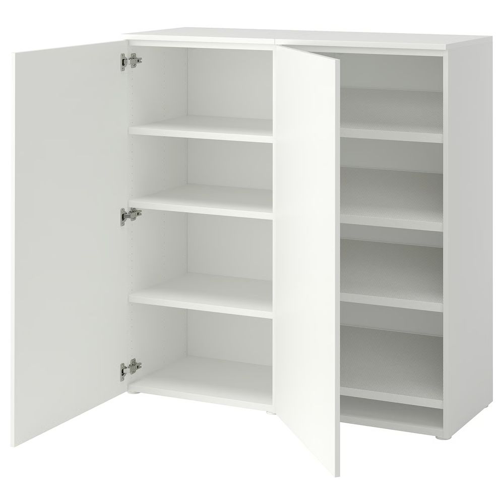 PLATSA Галошница/шкаф - белый/Fonnes белый 120x42x123 см - фото 1