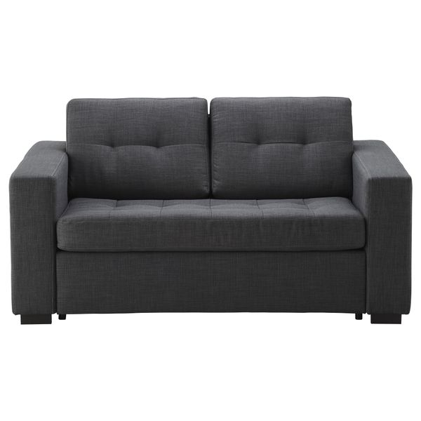 Диван-кровать 2-местная КЛАГСТОРП / ЛЭННЭС, Бальг темно-серый - фото 2