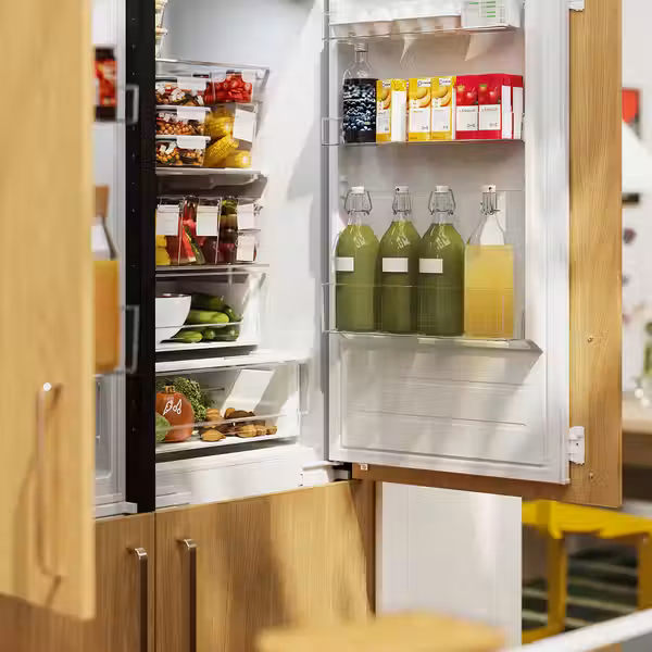 KORKEN Бутылка с пробкой - прозрачное стекло 1 л - схема-чертеж с размерами