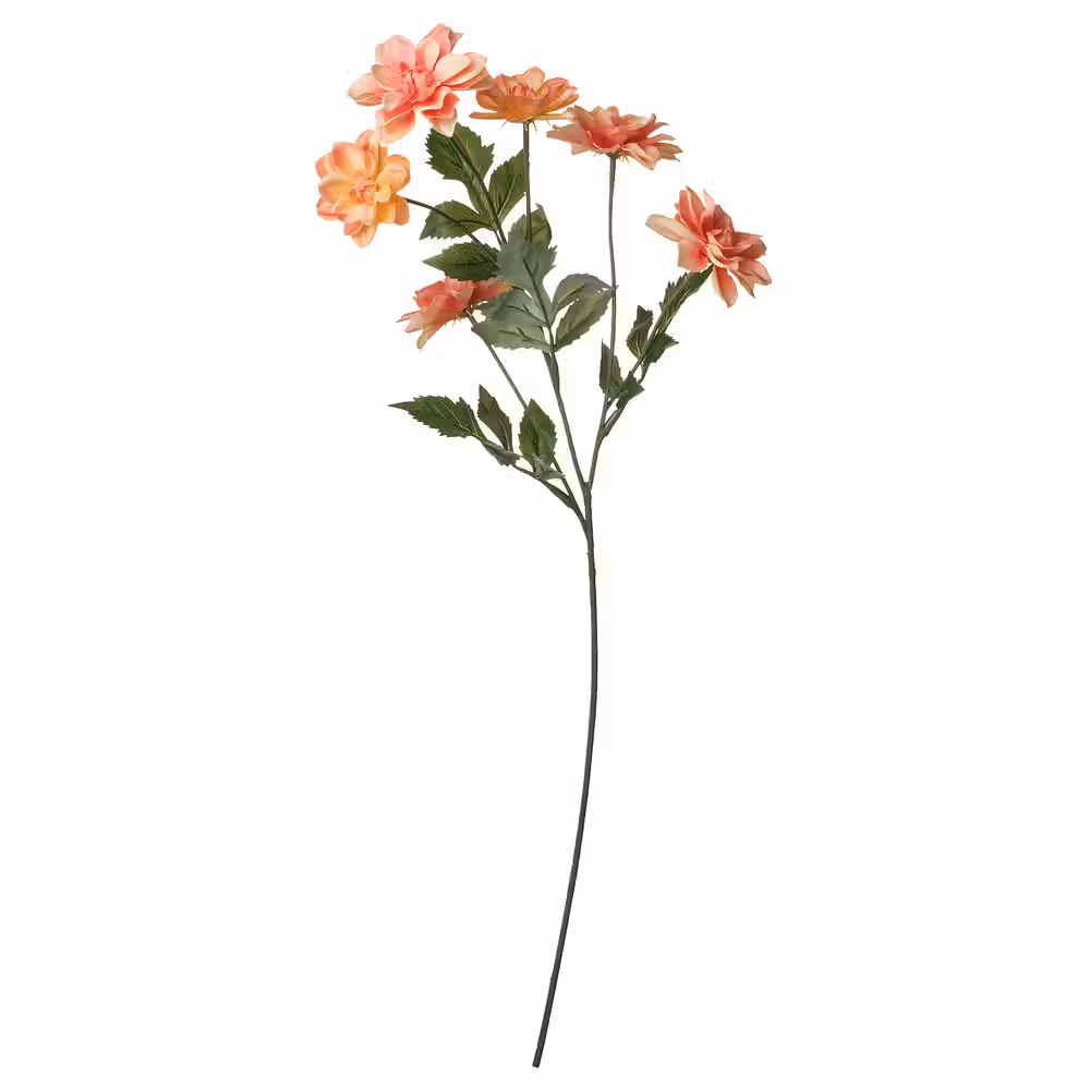 SMYCKA Цветок искусственный - д/дома/улицы Георгин/оранжевый 66 см - фото 1
