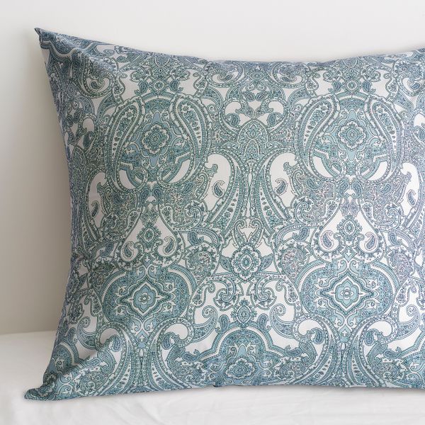 Наволочка, белый, синий 70x70 см IKEA JÄTTEVALLMO ЙЭТТЕВАЛЛМО 004.342.58 - фото 2