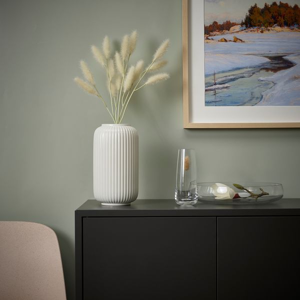 Цветок искусственный, 50 см, трава светло-бежевый IKEA SMYCKA СМИККА 305.380.37 - схема-чертеж с размерами