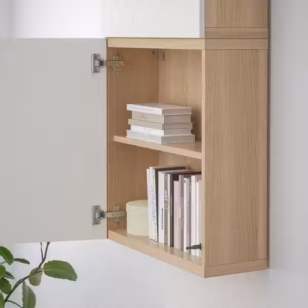 BESTÅ Каркас - под беленый дуб 60x20x64 см - схема-чертеж с размерами