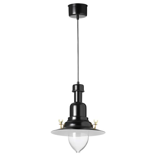 Подвесной светильник, черный IKEA OTTAVA ОТТАВА 903.647.84 - фото 1