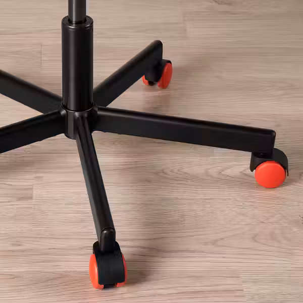 HUVUDSPELARE ХУВУДСПЕЛАРЕ Стул для геймеров - чёрный - схема-чертеж с размерами