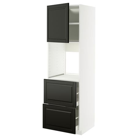 METOD / MAXIMERA Выс шкаф д/духовки+дв/2фрнт/2выс ящ
