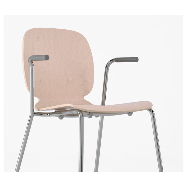 Легкое кресло СВЕН-БЕРТИЛЬ, береза, Дитмар хромированный - схема-чертеж с размерами