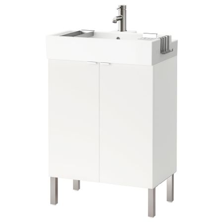 Шкаф под раковину с 2 дверцами ЛИЛЛОНГЕН, белый