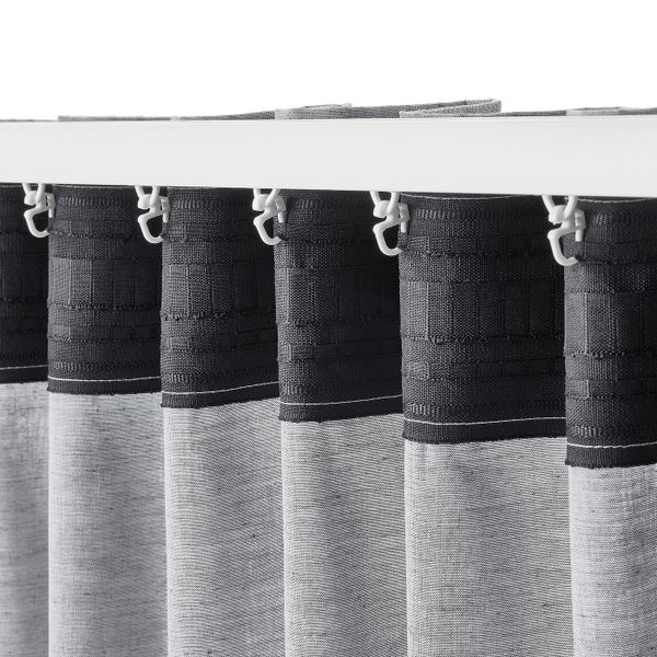 Гардины, 2 шт., темно-синий 145x300 см IKEA HANNALILL ХАННАЛИЛЛ 804.984.54 - фото 3