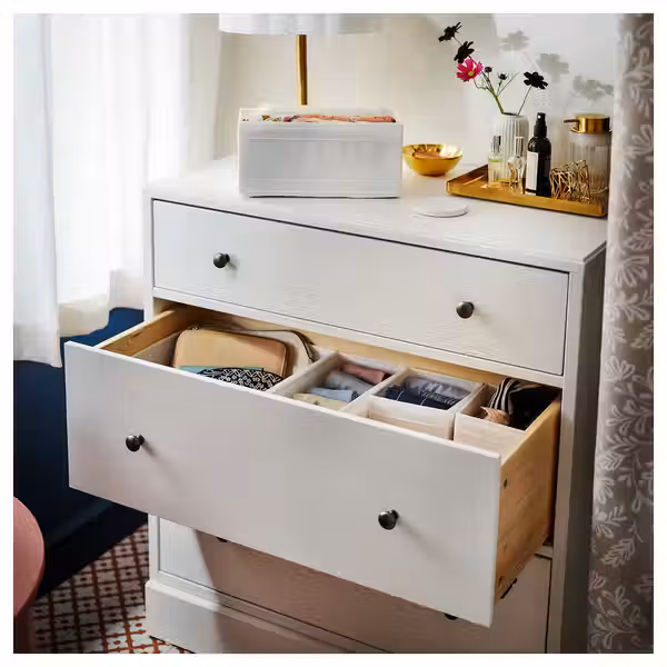 HAVSTA Комод с 3 ящиками - белый 81x47x89 см - схема-чертеж с размерами