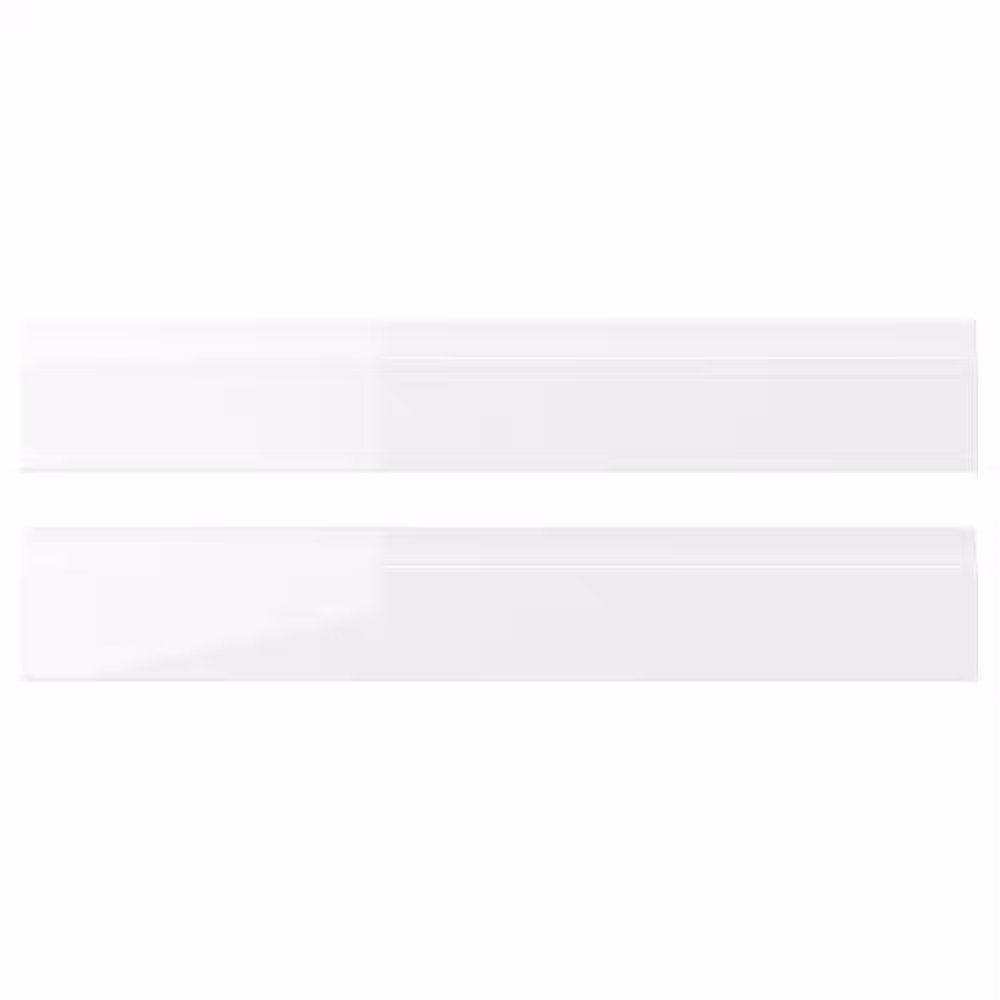 VOXTORP Фронтальная панель ящика - глянцевый белый 60x10 см - фото 1