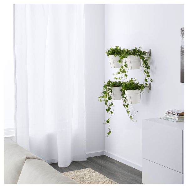 Кашпо с держателем СОККЕР, д/дома/улицы, белый (17 см) - фото 3