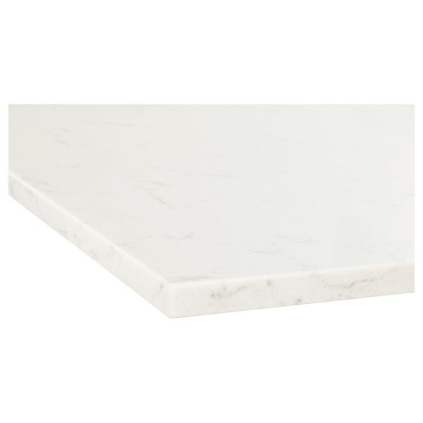 Столешница под заказ КАСКЕР, белый под мрамор, кварц - фото 2