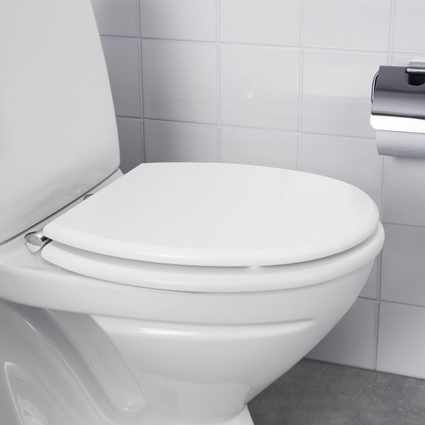 Сиденье для унитаза, белый IKEA KULLARNA КУЛЛЭРНА 203.792.51 - схема-чертеж с размерами