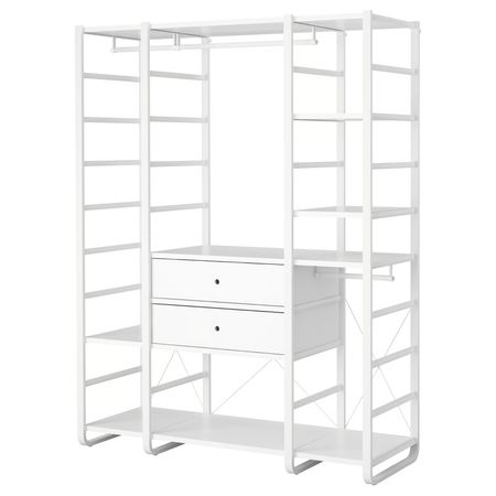 ELVARLI Гардероб, комбинация - белый 165x55x216 см