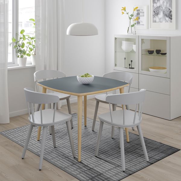 Ковер безворсовый, серый 133x195 см IKEA OMTÄNKSAM ОМТЭНКСАМ 004.694.55 - схема-чертеж с размерами