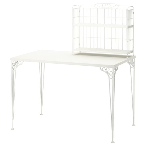 Стол с дополнительным модулем ФАЛЬКХОЙДЕН, белый (110x65 см) - фото 1