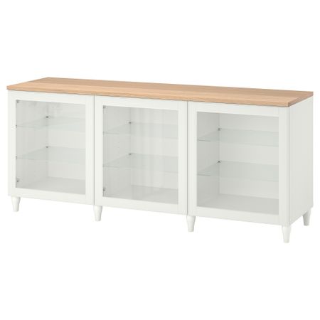 Комбинация для хранения с дверцами, 180x42x76 cm IKEA BESTÅ БЕСТО 193.877.56