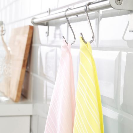 Полотенце кухонное, желтый/светло-розовый 50x70 см IKEA TIMVISARE ТИМВИСАРЕ 903.717.94