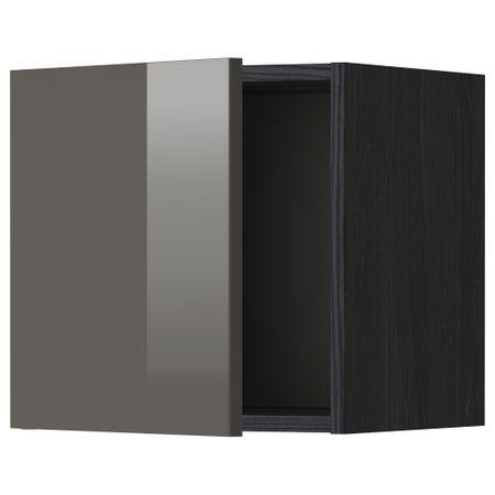 Шкаф навесной МЕТОД, черный, Рингульт серый