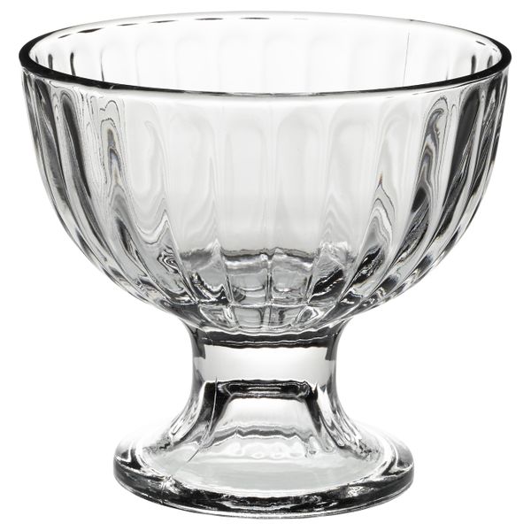 Миска десертная, прозрачное стекло 11 см IKEA DISTRIKT ДИСТРИКТ 603.944.57 - схема-чертеж с размерами