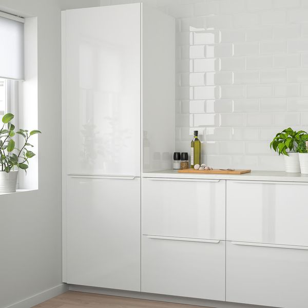 RINGHULT Дверь - глянцевый белый 60x200 см - схема-чертеж с размерами