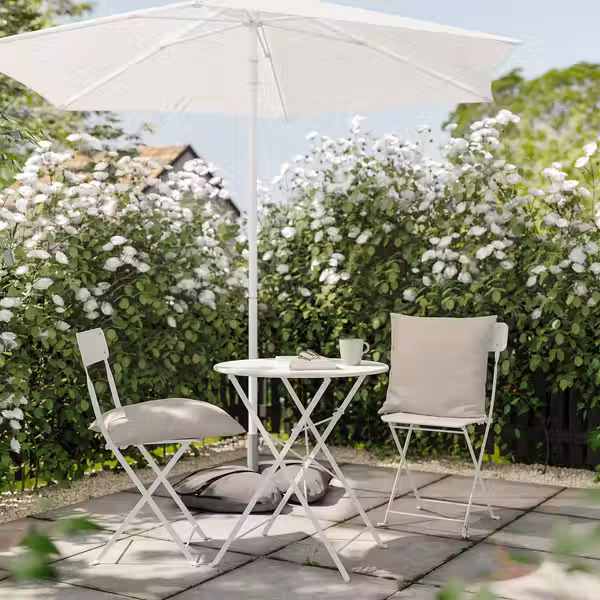 HJÄRTERÖ Чехол на подушку - светлый серо-бежевый для сада/для дома 50x50 см - фото 2