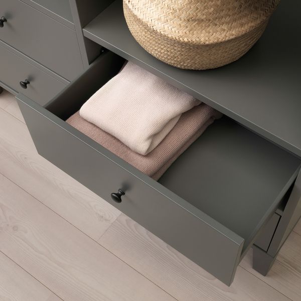 Модуль для хранения, темно-серый 120x173 см IKEA BRYGGJA БРЮГГИА 704.219.12 - фото 3